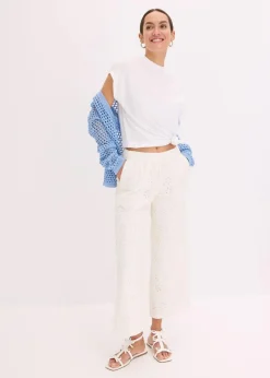 Hot Culotte aus Lochstickerei Damen Hosen