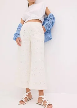 Hot Culotte aus Lochstickerei Damen Hosen