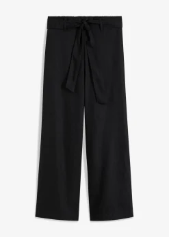 Damen bonprix Hosen|Bekleidung·Kleider|Culotte aus luftigem Leinen-Mix
