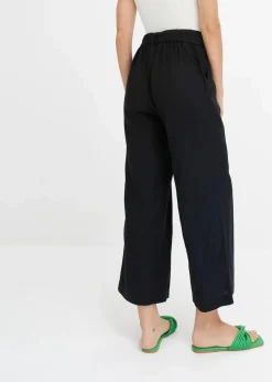 Damen bonprix Hosen|Bekleidung·Kleider|Culotte aus luftigem Leinen-Mix
