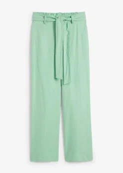 Damen bonprix Bekleidung·Kleider|Hosen|Culotte aus luftigem Leinen-Mix
