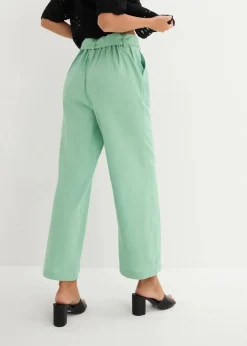 Damen bonprix Bekleidung·Kleider|Hosen|Culotte aus luftigem Leinen-Mix