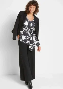 Outlet Culotte aus Viskos-Mix Damen Bekleidung·Kleider|Hosen