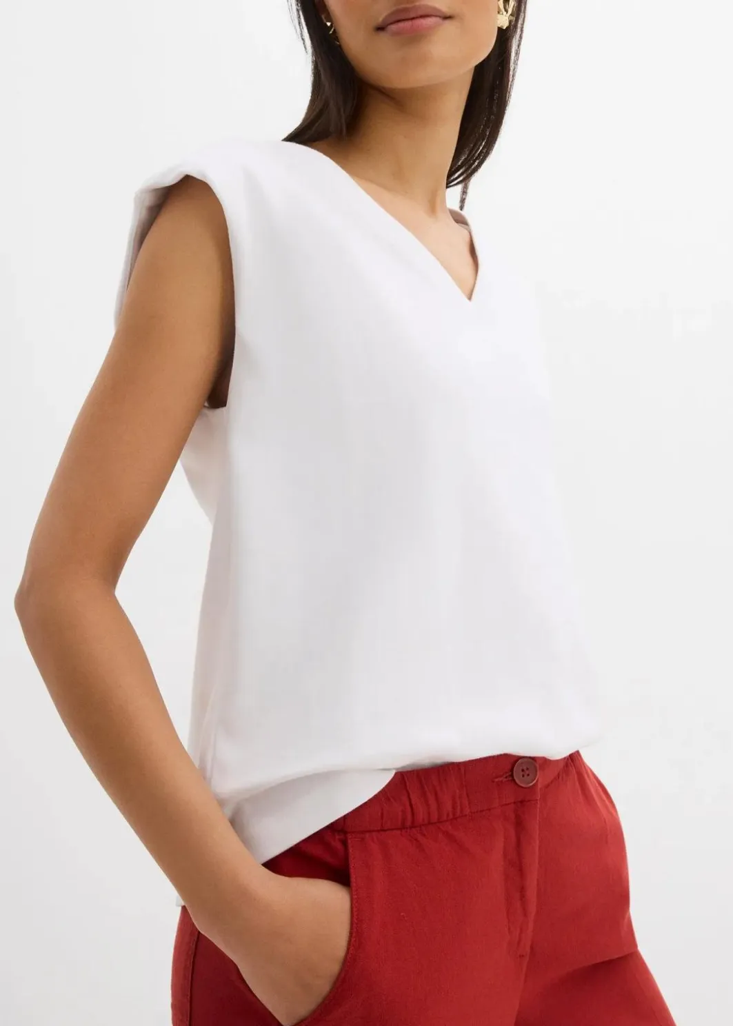 Damen bonprix Hosen|Bekleidung·Kleider|Culotte mit elastischem Bund aus Viskose-Mix