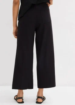 Clearance Culotte mit elastischem Bund aus Viskose-Mix Damen Bekleidung·Kleider|Hosen