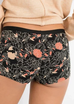 Damen bonprix Wäsche·Baumwollunterwäsche|Wäsche·Höschen|Damen Boxer (4er Pack)