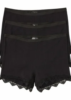 Online Damen Boxer aus leichter Baumwolle mit Spitze (3er Pack) Damen Wäsche·Baumwollunterwäsche|Wäsche·Höschen