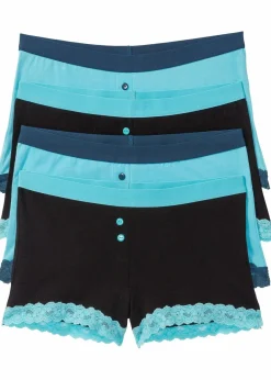 Hot Damen Boxer (4er Pack) Damen Wäsche·Baumwollunterwäsche|Wäsche·Höschen