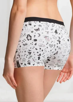 Damen bonprix Wäsche·Baumwollunterwäsche|Wäsche·Höschen|Damen Boxer (4er Pack)