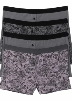 New Damen Boxer (4er Pack) Damen Wäsche·Baumwollunterwäsche|Wäsche·Höschen