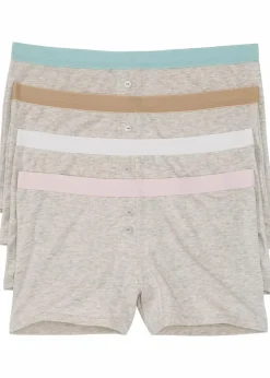 Best Damen Boxer (4er Pack) Damen Höschen|Baumwollunterwäsche