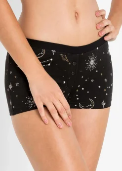 Damen bonprix Wäsche·Baumwollunterwäsche|Wäsche·Höschen|Damen Boxer (4er Pack)