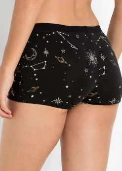 Damen bonprix Wäsche·Baumwollunterwäsche|Wäsche·Höschen|Damen Boxer (4er Pack)