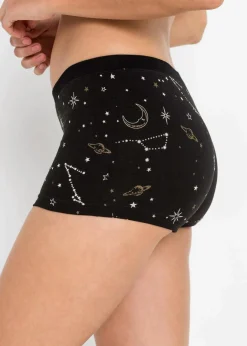 Damen bonprix Wäsche·Baumwollunterwäsche|Wäsche·Höschen|Damen Boxer (4er Pack)