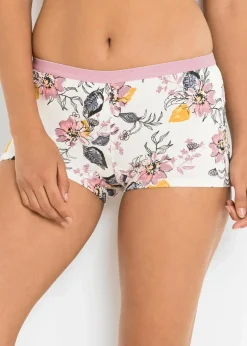 Damen bonprix Wäsche·Baumwollunterwäsche|Wäsche·Höschen|Damen Boxer (4er Pack)