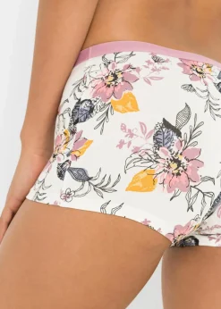 Damen bonprix Wäsche·Baumwollunterwäsche|Wäsche·Höschen|Damen Boxer (4er Pack)