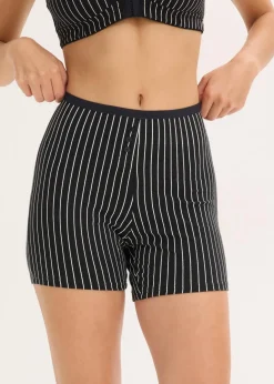 Damen bonprix Wäsche·Baumwollunterwäsche|Baumwollunterwäsche|Damen Taillen Boxer mit längerem Bein (4er Pack)