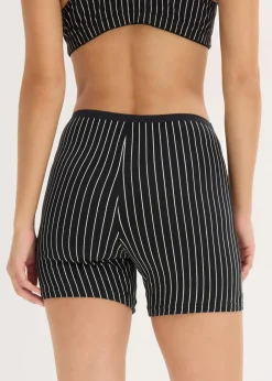 Damen bonprix Wäsche·Baumwollunterwäsche|Baumwollunterwäsche|Damen Taillen Boxer mit längerem Bein (4er Pack)