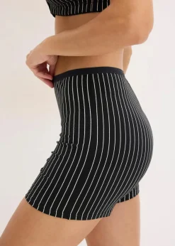 Damen bonprix Wäsche·Baumwollunterwäsche|Baumwollunterwäsche|Damen Taillen Boxer mit längerem Bein (4er Pack)