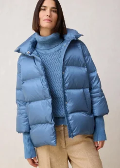Best Daunenjacke mit recycelten Daunen​ und Strickärmeln Damen Bekleidung·Hosen|Premium
