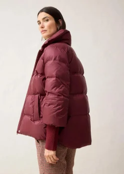 Damen bonprix Jacken & Mäntel|Premium|Daunenjacke mit recycelten Daunen​ und Strickärmeln