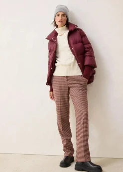 Damen bonprix Jacken & Mäntel|Premium|Daunenjacke mit recycelten Daunen​ und Strickärmeln