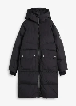 Outlet Daunenmantel mit reflektierenden Details Damen Jacken & Mäntel|Nachhaltigere Materialien