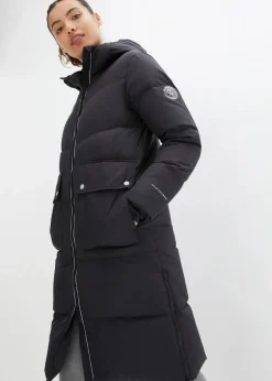 Outlet Daunenmantel mit reflektierenden Details Damen Jacken & Mäntel|Nachhaltigere Materialien