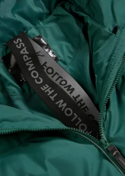 Daunenmantel mit reflektierenden Details Damen Jacken & Mäntel|Nachhaltigere Materialien