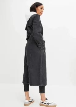 Damen bonprix Jacken & Mäntel|Bekleidung·Hosen|Denim Trenchcoat