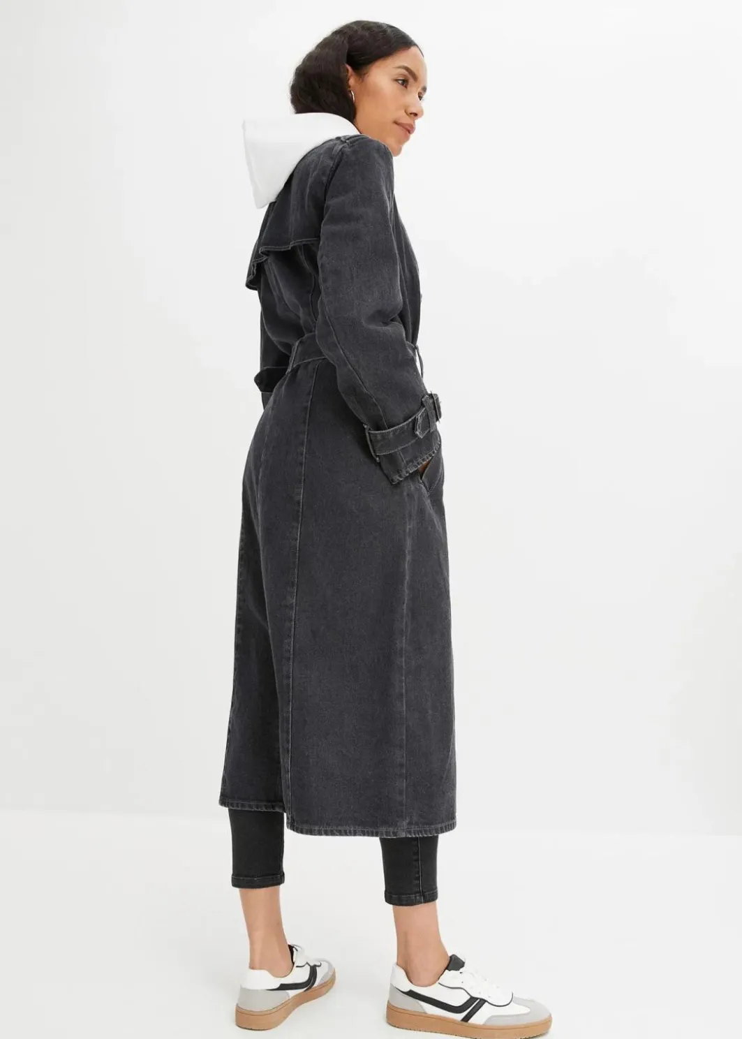 Damen bonprix Jacken & Mäntel|Bekleidung·Hosen|Denim Trenchcoat