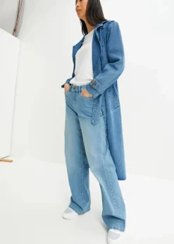 Damen bonprix Bekleidung·Hosen|Jacken & Mäntel|Denim Trenchcoat