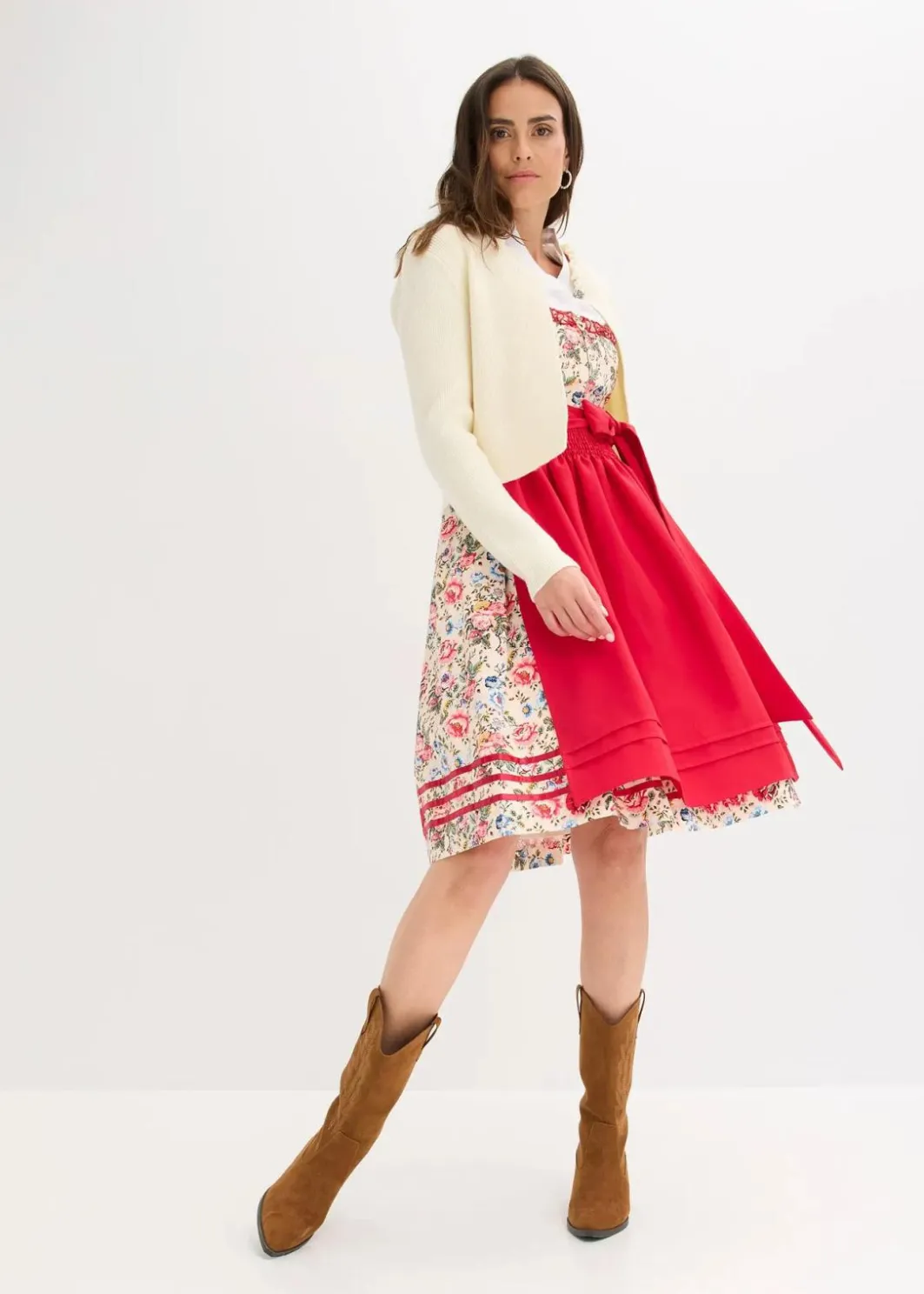 Clearance Dirndl mit bestickter Schürze (2-tlg. Set) Damen Bekleidung·Pullover & Strickjacken|Kleider