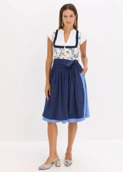 Damen bonprix Bekleidung·Pullover & Strickjacken|Kleider|Dirndl mit bestickter Schürze (2-tlg.Set)