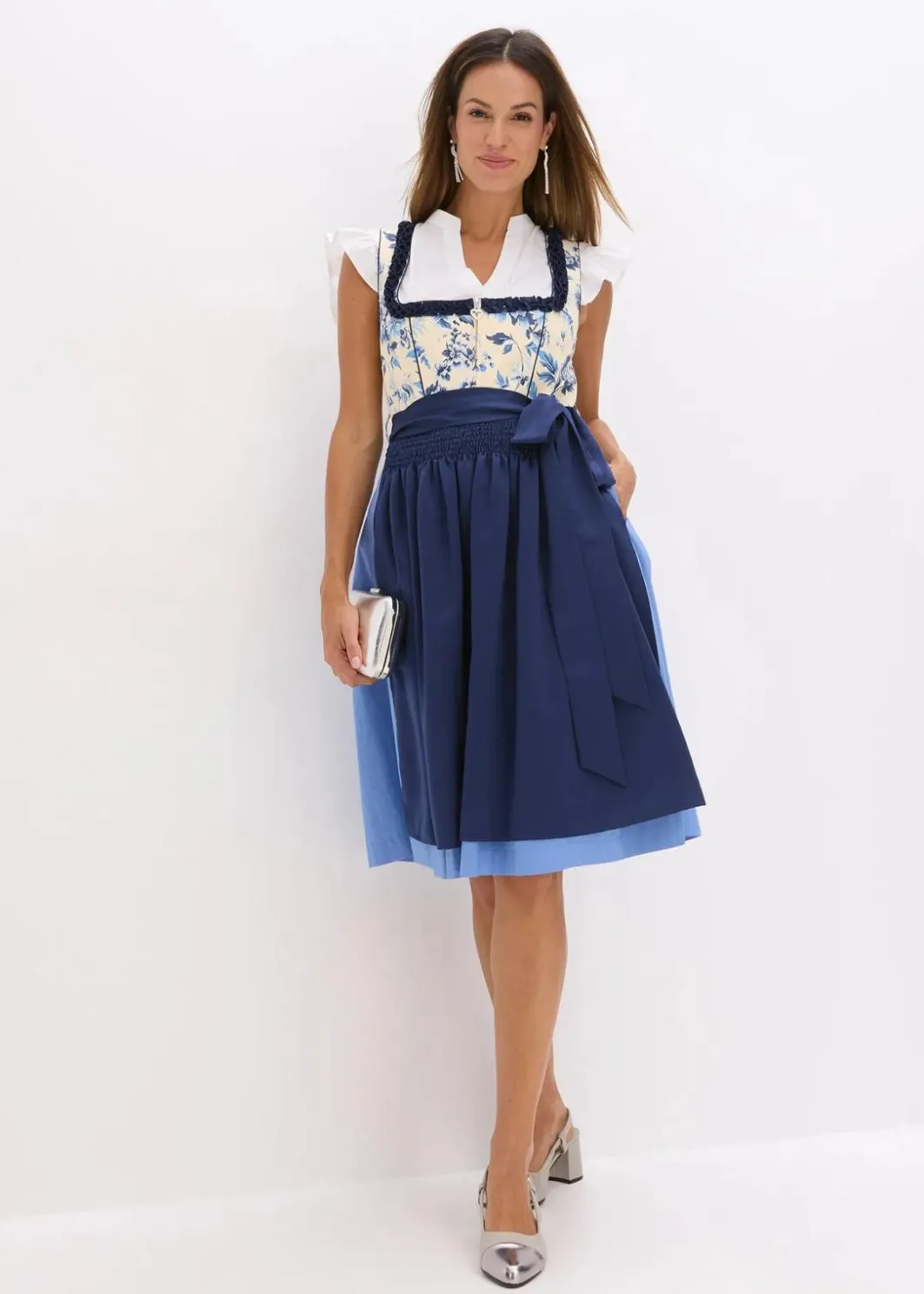 Damen bonprix Bekleidung·Pullover & Strickjacken|Kleider|Dirndl mit bestickter Schürze (2-tlg.Set)
