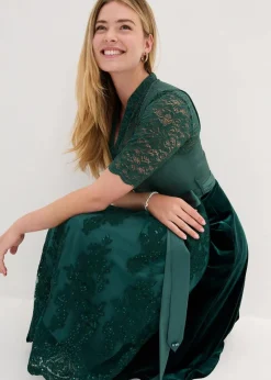 Discount Dirndl mit bestickter Schürze (2-tlg. Set) Damen Bekleidung·Pullover & Strickjacken|Kleider