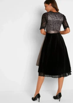 Best Dirndl mit Leomuster Damen Kleider|Kurzgrößen
