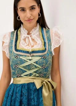 Damen bonprix Kleider|Bekleidung·Pullover & Strickjacken|Dirndl mit Pailletten Schürze (2-tlg.Set)