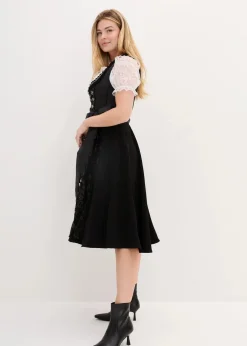 Damen bonprix Kleider|Bekleidung·Pullover & Strickjacken|Dirndl mit Pailletten Schürze (2-tlg.Set)