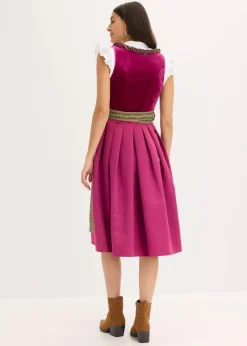 Sale Dirndl mit Samt in Midilänge (2-tlg.Set) Damen Bekleidung·Pullover & Strickjacken|Kleider