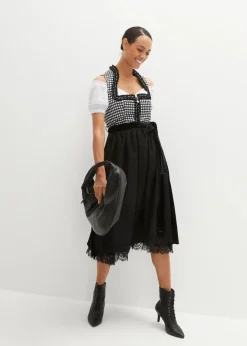 Discount Dirndl mit Samtrock (2-tlg.Set) Damen Bekleidung·Pullover & Strickjacken|Kleider