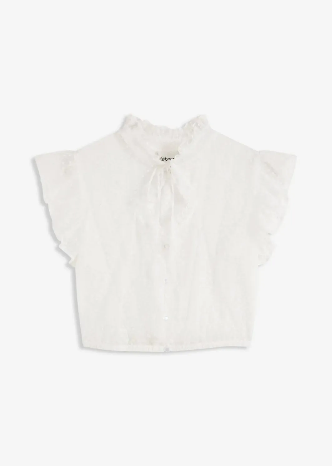 Discount Dirndlbluse aus zartem Tüll mit Punktemuster Damen Bekleidung·Jacken & Mäntel|Blusen & Tuniken
