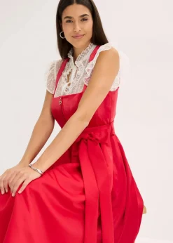 Discount Dirndlbluse aus zartem Tüll mit Punktemuster Damen Bekleidung·Jacken & Mäntel|Blusen & Tuniken
