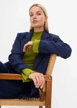 New Doppelreihiger Blazer aus Viskose-Mix Damen Bekleidung·Basics|Blazer