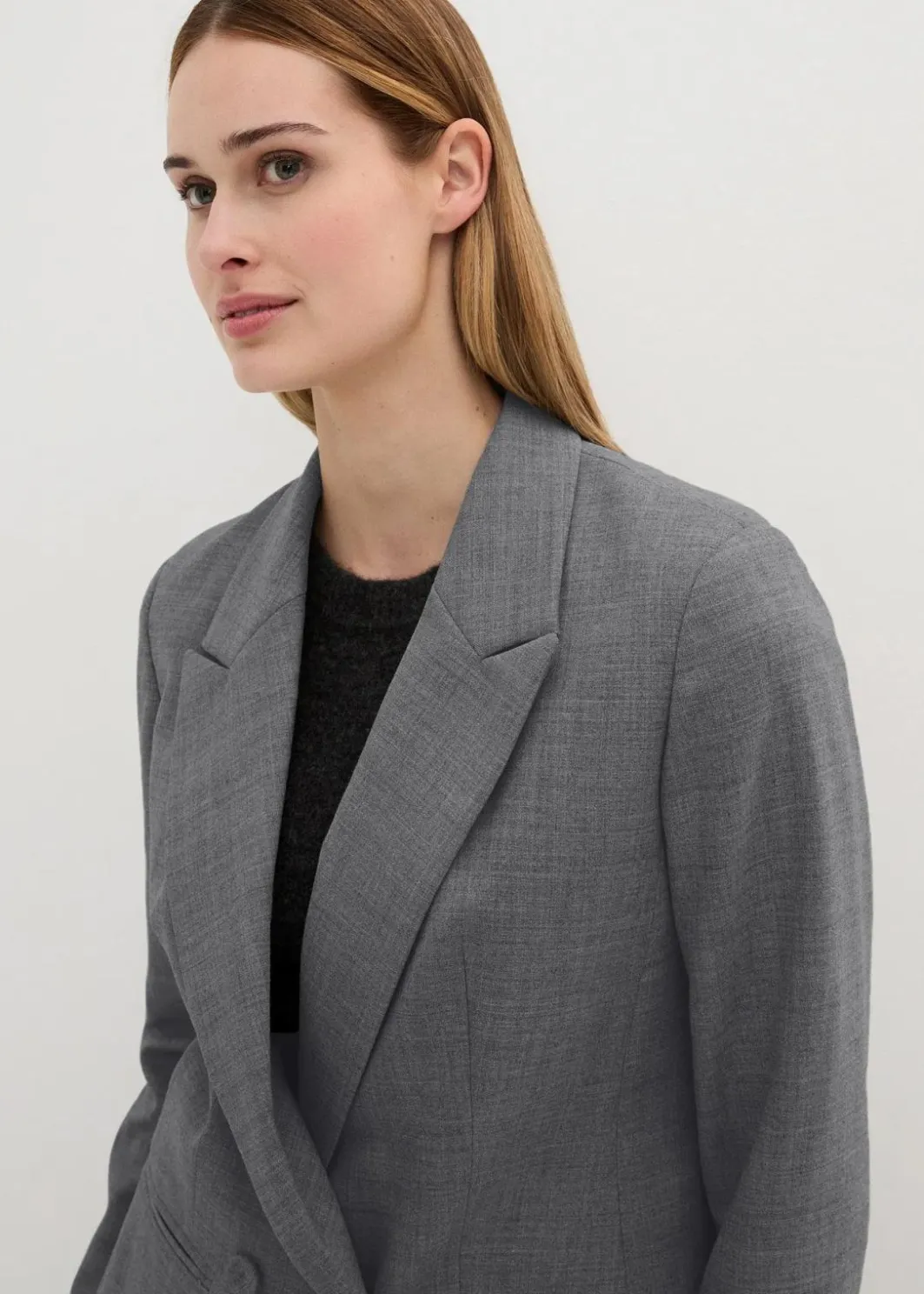 Damen bonprix Bekleidung·Basics|Blazer|Doppelreihiger Wollblazer