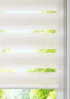 bonprix Rollos|Doppelrollo in Leinen-Optik