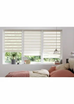bonprix Rollos|Doppelrollo in Leinen-Optik