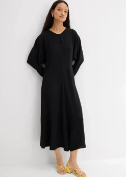 New Drapiertes Midikleid Damen Kleider|Bekleidung·Pullover & Strickjacken