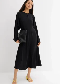 New Drapiertes Midikleid Damen Kleider|Bekleidung·Pullover & Strickjacken