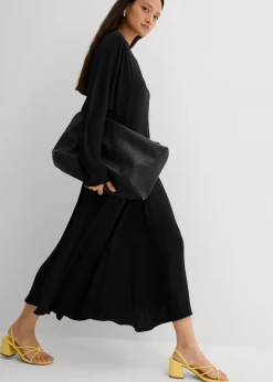 New Drapiertes Midikleid Damen Kleider|Bekleidung·Pullover & Strickjacken